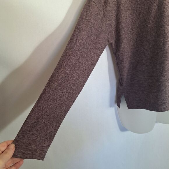 Kyodan Womens Pullover Hoodie Activewear Heather Plum Long Sleeve Workout Medium - Picture 4 of 8